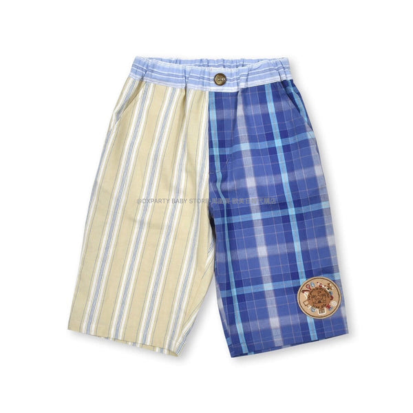 日本童裝 SLAP SL1P  拼色5.5分長褲 80-130cm 男童款 夏季 PANTS