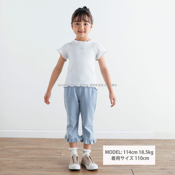 日本童裝 SLAP SL1P  花邊短袖T 80-140cm 女童款 夏季 TOPS