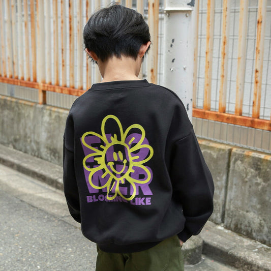 日本童裝 Branshes 抓毛印花衛衣 90-160cm 男童款/女童款 冬季 TOPS 聖誕紅/新年紅