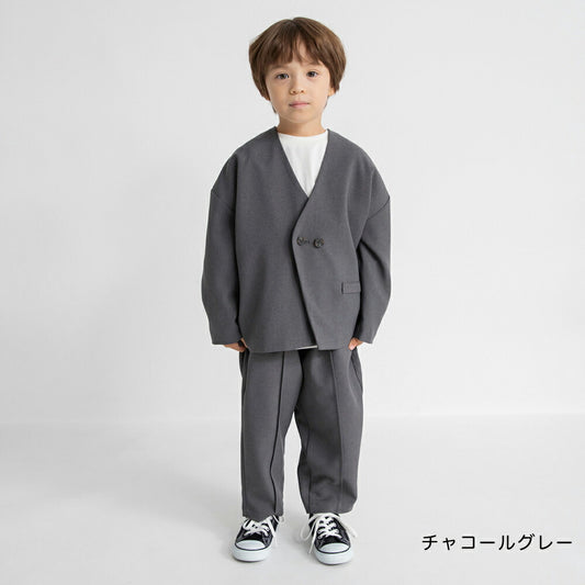 日本童裝 Branshes 圓領西裝外套+西褲套裝 100-130m 男童款 冬季 OUTERWEAR PANTS 面試/宴會/表演 兒童服飾