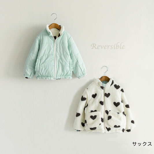 日本童裝 Branshes 雙面夾棉外套 90-150m 女童款 冬季 (適合寒冷天氣、溫度低天氣)OUTERWEAR