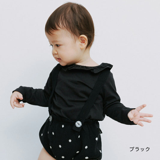 日本童裝 Branshes 【b.+A】金子綾 花邊領上衣 90-150m 女童款 冬季 TOPS