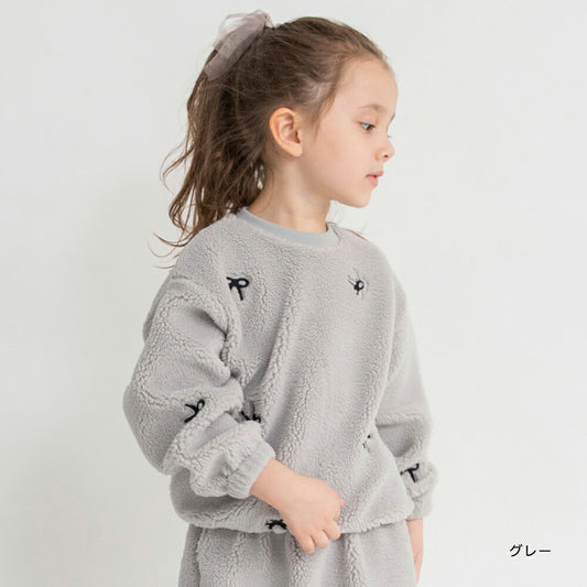 日本童裝 Branshes 毛毛衛衣 80-150cm 女童款 冬季 TOPS