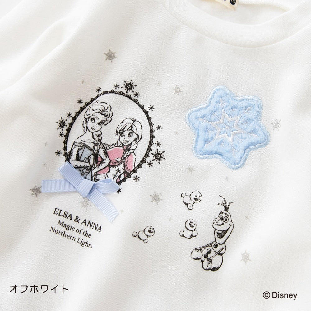 日本童裝 Branshes x Disney 抓毛拼紗衛衣 90-130cm 女童款 冬季 TOPS