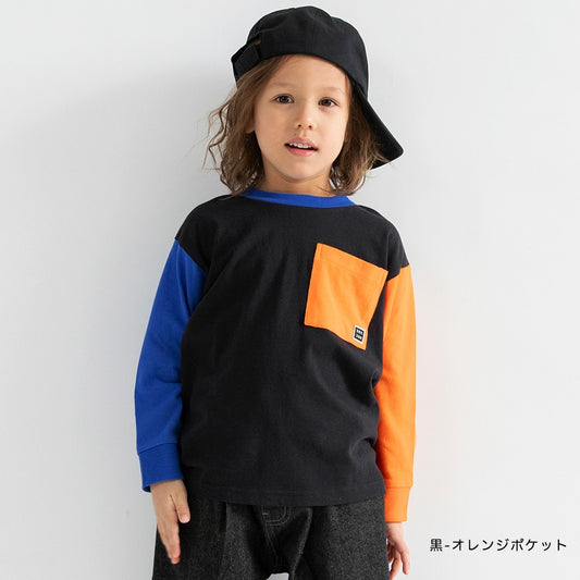 日本童裝 Branshes 口袋休閒上衣 100-160cm 男童款/女童款 冬季 TOPS