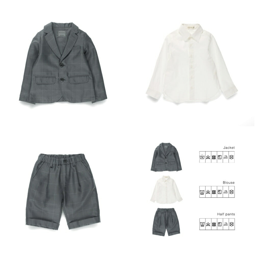 日本童裝 Branshes 西裝三件套裝 110-130cm 男童款 OUTERWEAR TOPS PANTS 面試/宴會/表演