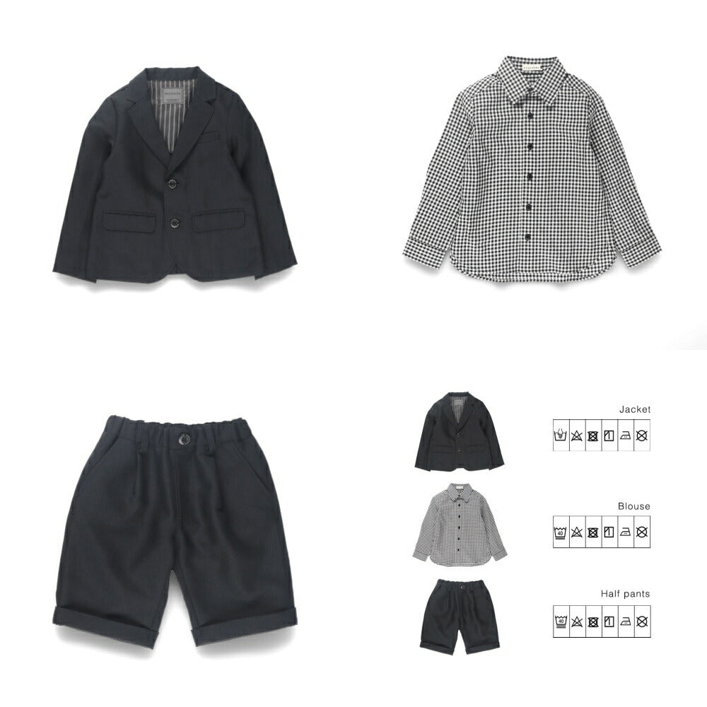 日本童裝 Branshes 西裝三件套裝 110-130cm 男童款 OUTERWEAR TOPS PANTS 面試/宴會/表演