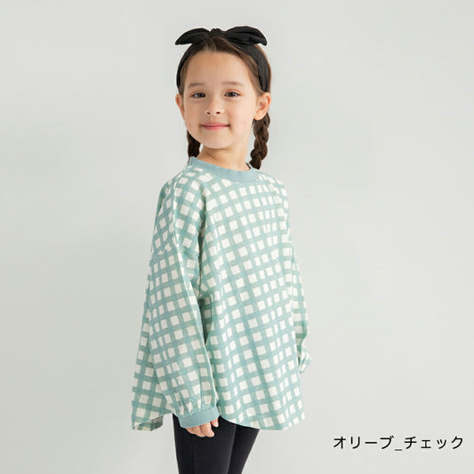 日本童裝 Branshes 印花長袖上衣 100-150cm 女童款 春季 TOPS