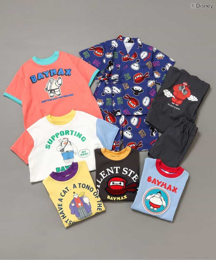 日本童裝 BREEZE x Disney Baymax 日本甚平 日本和服 80-130cm 男童款 夏季 TOPS PANTS 日本夏祭慶典特輯
