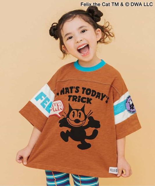 日本童裝 BREEZE I'm Jelly 菲力貓足球圖案上衣 80-140cm 男童款/女童款 夏季 TOPS