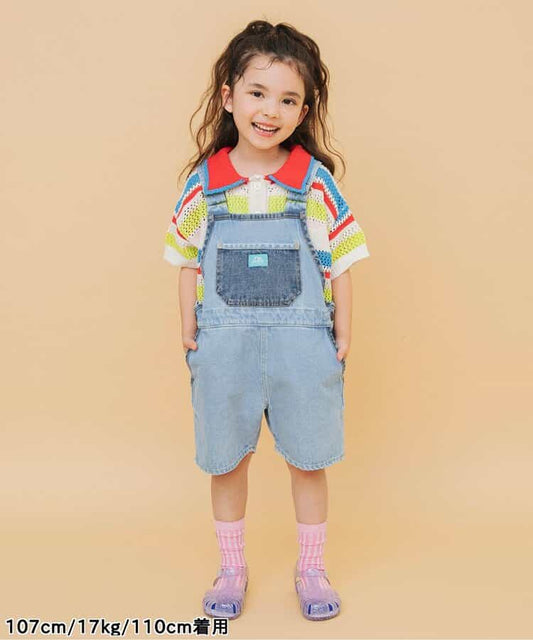 日本童裝 BREEZE I'm Jelly 條紋針織Polo上衣 90-140cm 男童款/女童款 夏季 TOPS