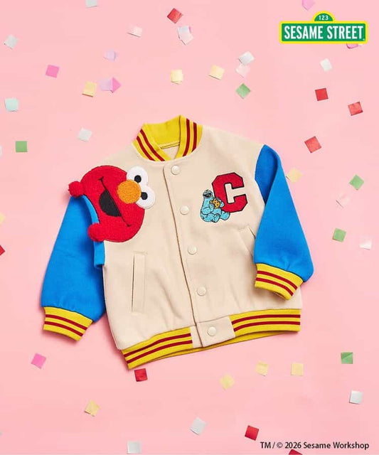 日本童裝 apres les cours x SESAME STREET 芝麻街棒球外套 80-130cm 男童款/女童款 春季 OUTERWEAR