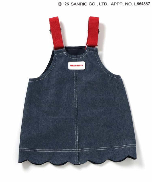 日本童裝 apres les cours x Sanrio 吊帶牛仔裙 80-140cm 女童款 初生嬰兒 夏季 DRESSES