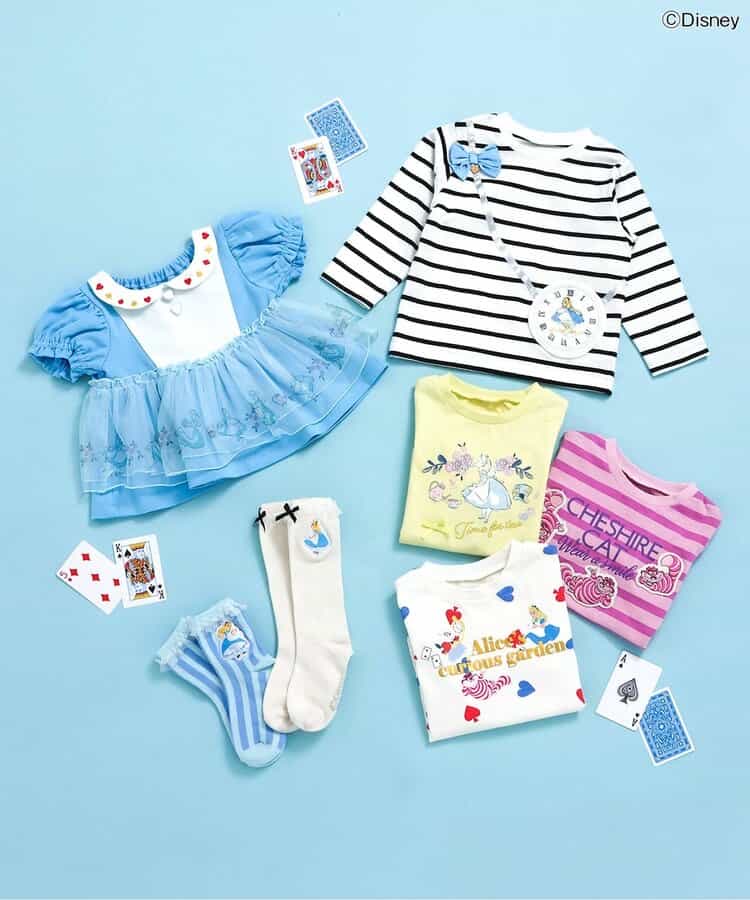 日本直送 apres les cours x x Disney ALICE in WONDERLAND 襪一對 10-21cm 襪系列