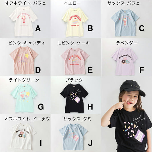 日本童裝 Branshes 印花短袖上衣 100-160cm 女童款 夏季 TOPS
