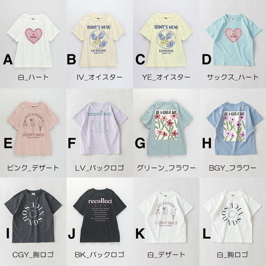 日本童裝 Branshes 印花短袖上衣 100-160cm 女童款 夏季 TOPS