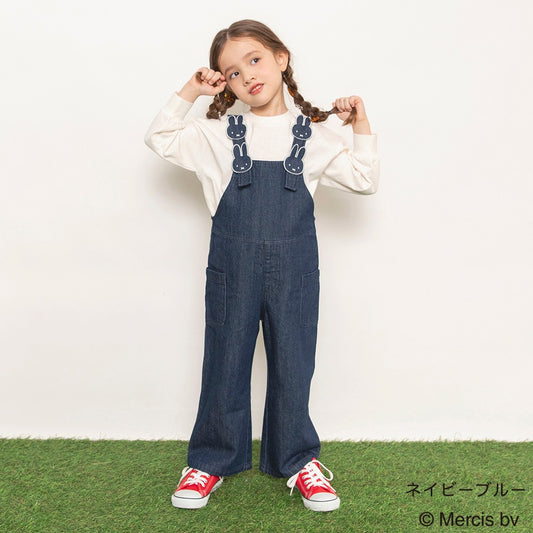 日本童裝 Branshes x miffy 背帶褲 90-120cm 女童款 夏季 Jumpsuit