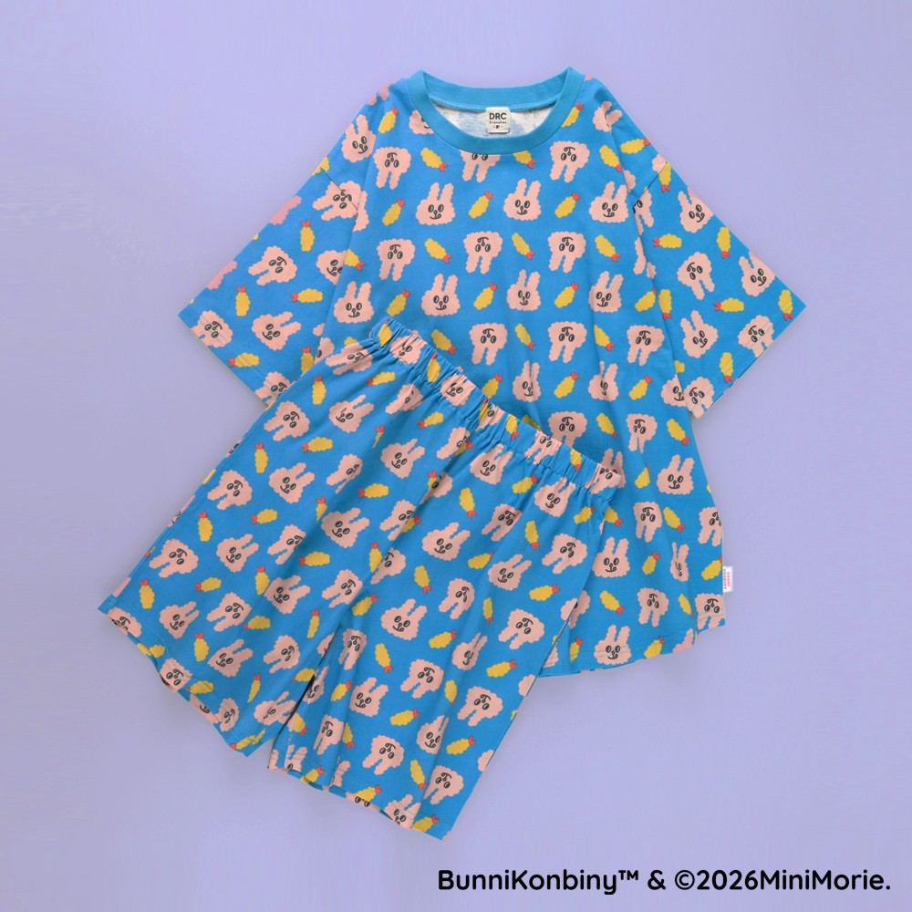 日本童裝 Branshes 【BUNNI KONBINY】親子裝 睡衣 90-140cm/Free Size 女童款/大人款 夏季 睡衣系列