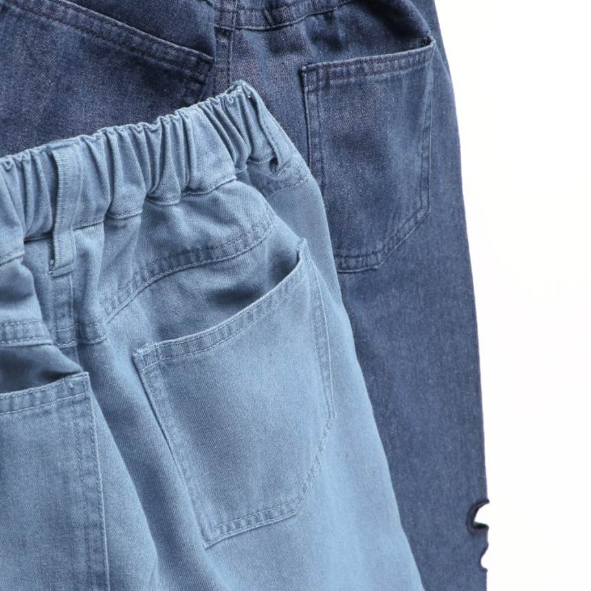 日本童裝 Branshes 鏤空花卉牛仔褲 100-150cm 女童款 夏季 PANTS
