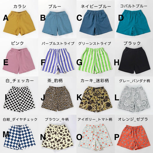 日本童裝 Branshes 彩色短褲 100-160cm 男童款 夏季 PANTS