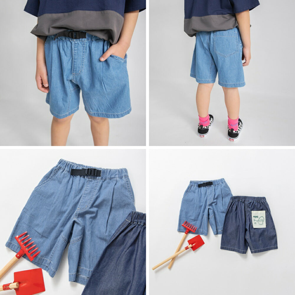 日本童裝 Branshes 輕盈牛仔短褲 100-150cm 男童款 夏季 PANTS