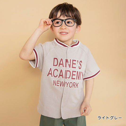 日本童裝 Branshes 棒球短袖襯衫 90-150cm 男童款 夏季 TOPS OUTERWEAR