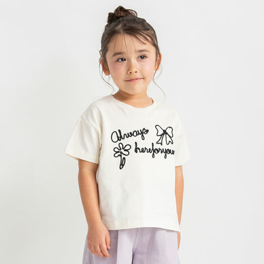 日本童裝 Branshes 立體刺繡上衣 80-150cm 女童款 夏季 TOPS