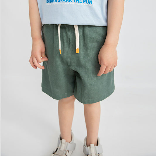 日本童裝 Branshes 巴拿馬織紋彩色短褲 80-150cm 男童款 夏季 PANTS