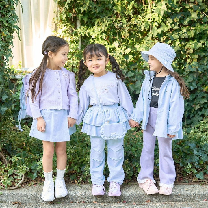 Japanese children's clothing Ly# mine tank top and shorts set 100-150cm girls summer TOPS PANTS