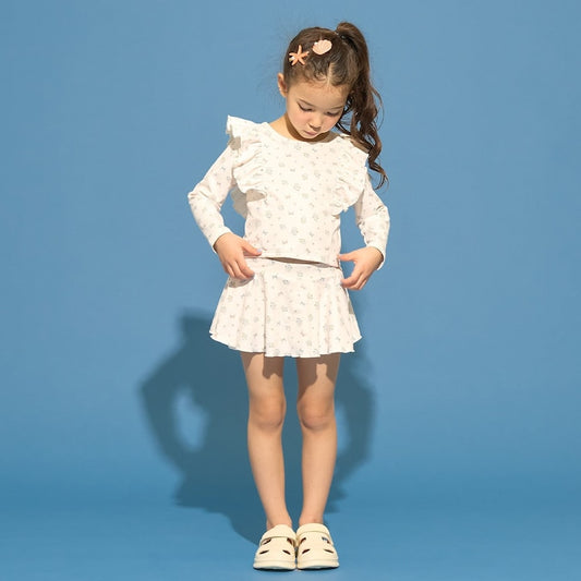 日本童裝 Ly# mine 泳衣兩件套裝 100-130cm 女童款 夏季 夏日玩水泳衣特輯