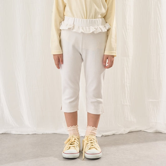日本童裝 Ly# mine 吸水速乾 側開衩七分長褲 90-140cm 女童款 夏季 PANTS