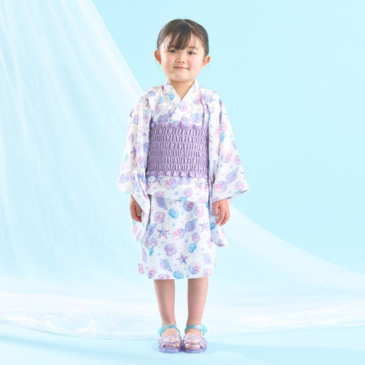 日本童裝 Ly# mine 4Way 接觸冷感 浴衣3件套裝 日本和服 100-140cm 女童款 夏季 OUTERWEAR DRESSES 日本夏祭慶典特輯