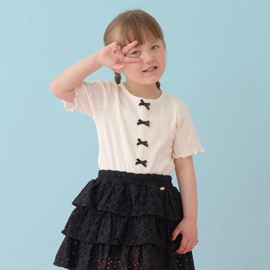 日本童裝 Ly# mine 蝴蝶結上衣 100-150cm 女童款 夏季 TOPS