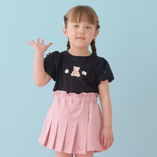 日本童裝 Ly# mine 防UV 接觸冷感 薄紗泡泡袖上衣 100-150cm 女童款 夏季 TOPS