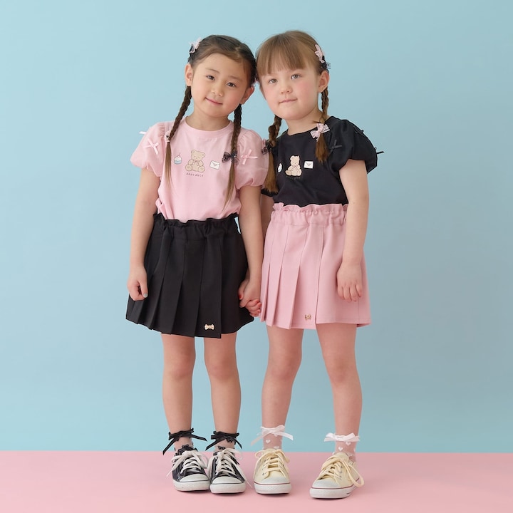 日本童裝 Ly# mine 防UV 接觸冷感 薄紗泡泡袖上衣 100-150cm 女童款 夏季 TOPS