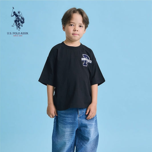 日本童裝 b・R# x U.S. POLO ASSN. 印花上衣 100-150cm 男童款 夏季 TOPS