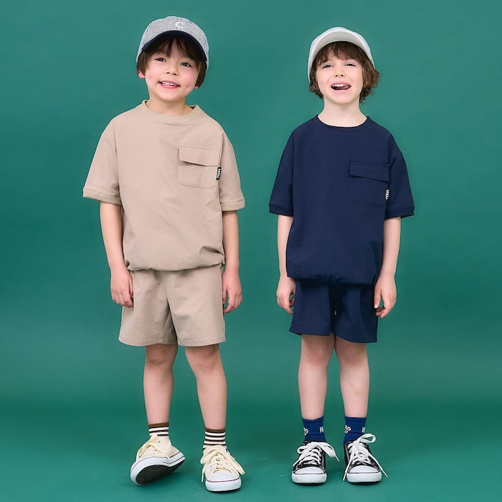 日本童裝 b・R# 運動兩件套裝 110-150cm 男童款 夏季 TOPS PANTS