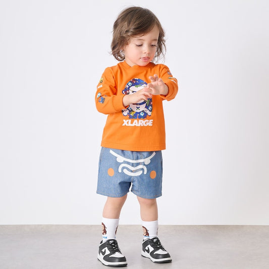日本童裝 XLARGE KIDS 車紋大猩猩上衣 80-140cm 男童款 夏季 TOPS