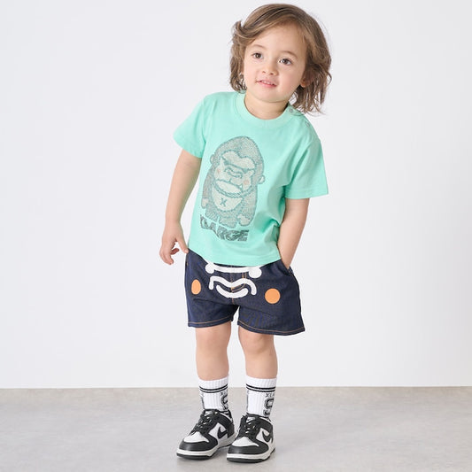 日本童裝 XLARGE KIDS 牛仔印花短褲 80-140cm 男童款 夏季 PANTS