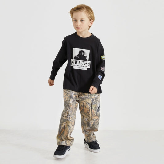 日本童裝 XLARGE KIDS 袖子LOGO徽章印花上衣 80-140cm 男童款 夏季 TOPS
