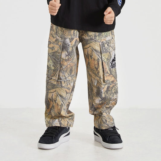 日本童裝 XLARGE KIDS 樹鴨紋工裝長褲 90-140cm 男童款 夏季 PANTS