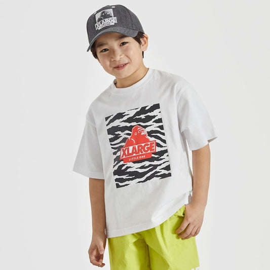 日本童裝 XLARGE KIDS 斑馬紋短袖上衣 80-140cm 男童款 夏季 TOPS