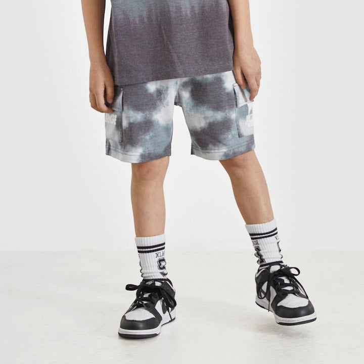 日本童裝 XLARGE KIDS 漸變扎染工裝短褲 80-140cm 男童款 夏季 PANTS