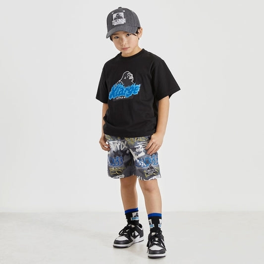 日本童裝 XLARGE KIDS 噴霧藝術印花短褲 90-140cm 男童款 夏季 PANTS