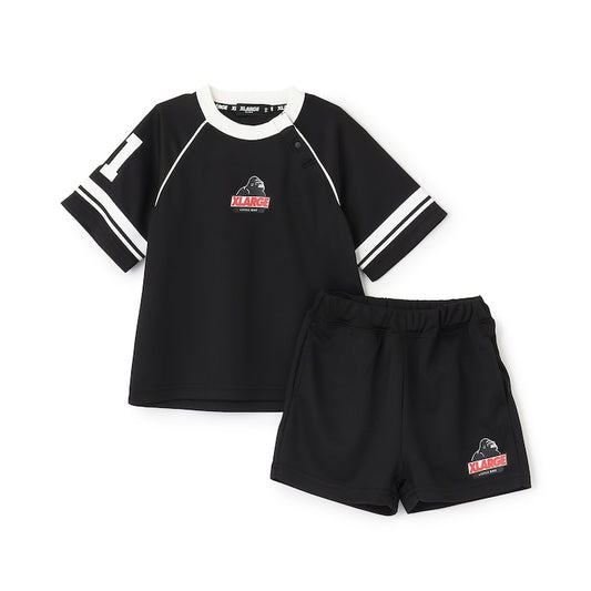 日本童裝 XLARGE KIDS 運動網眼兩件套裝 80-140cm 男童款 夏季 TOPS PANTS