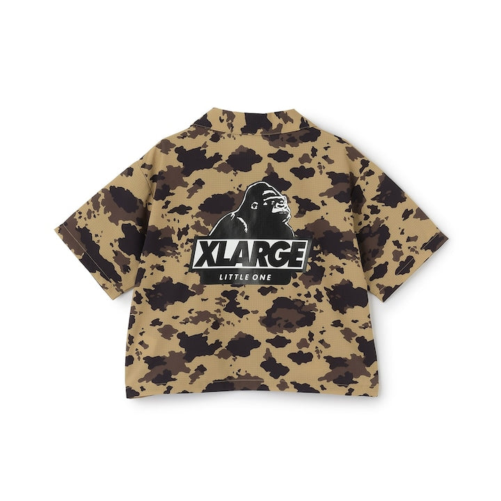 日本童裝 XLARGE KIDS 迷彩襯衫 90-140cm 男童款 夏季 TOPS