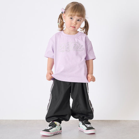 日本童裝 X-girl Stages 水鑽Logo短袖上衣 90-140cm 女童款 夏季 TOPS