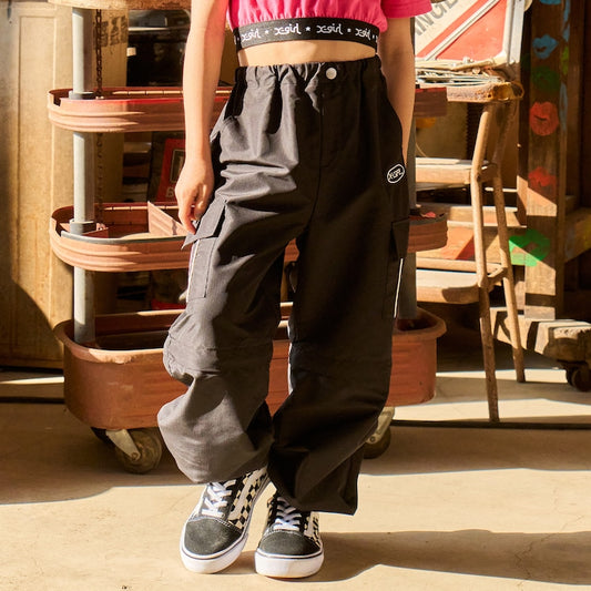 日本童裝 X-girl Stages 防水系列 工裝長褲可變短褲 90-140cm 女童款 夏季 PANTS