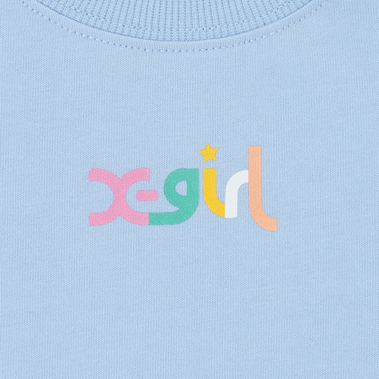 日本童裝 X-girl Stages 開衩袖口圖案上衣 80-140cm 女童款 夏季 TOPS