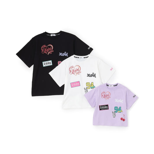 日本童裝 X-girl Stages 印花短袖上衣 80-140cm 女童款 夏季 TOPS